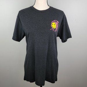 Skin & Bones Forever Young Hot Topic Mens Grey Smiley T-Shirt Size Medium